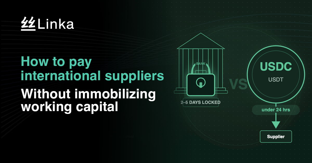 how to pay international suppliers with LINKA 